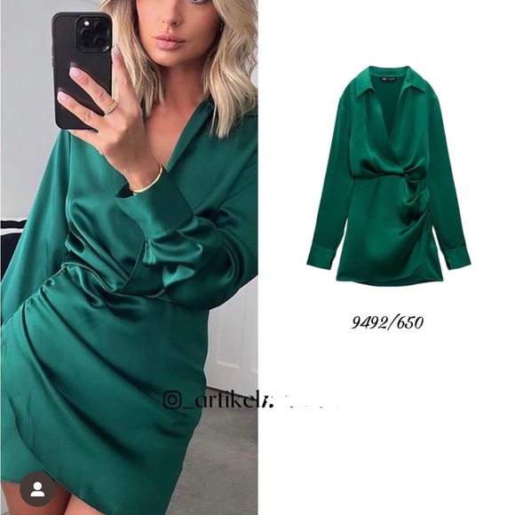 NWT Tiny Flaw Bloggers Favorite Satin Effect Dress - Picture 4 of 7